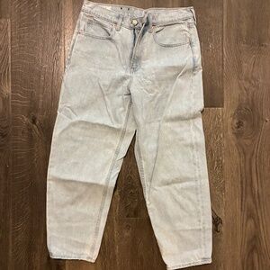 GAP High Rise Barrel Jeans Size 28